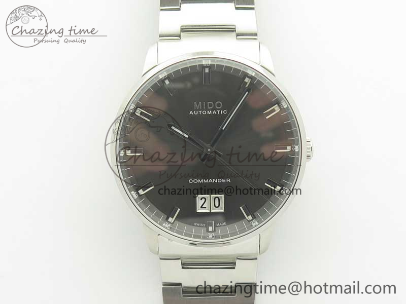 Commander Big Date SS OXF Gray Dial on SS Bracelet A2824