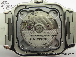 Santos de Cartier 40mm 2018 BVF 1-1 Best Edition White Dial on SS SmartLinks Bracelet MIYOTA 9015-7