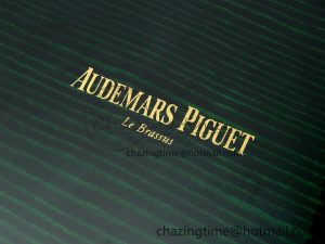 AUDEMARS PIGUET NEW GREEN WOODEN WATCH BOX AND PAPERS IMPORTANT NOTE - Image 5