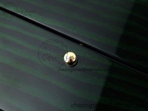 AUDEMARS PIGUET NEW GREEN WOODEN WATCH BOX AND PAPERS IMPORTANT NOTE - Image 6