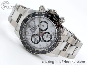 Daytona 126500 Panda Clean 1:1 Best Edition 904L SS Case and Bracelet White Dial DD4131 - Image 3