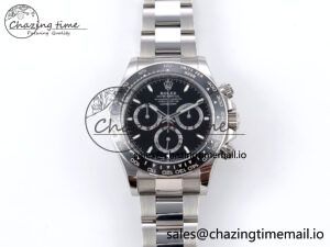 Daytona 126500 VSF 1:1 Best Edition 904L Steel Black Dial on SS Braclet DD4131