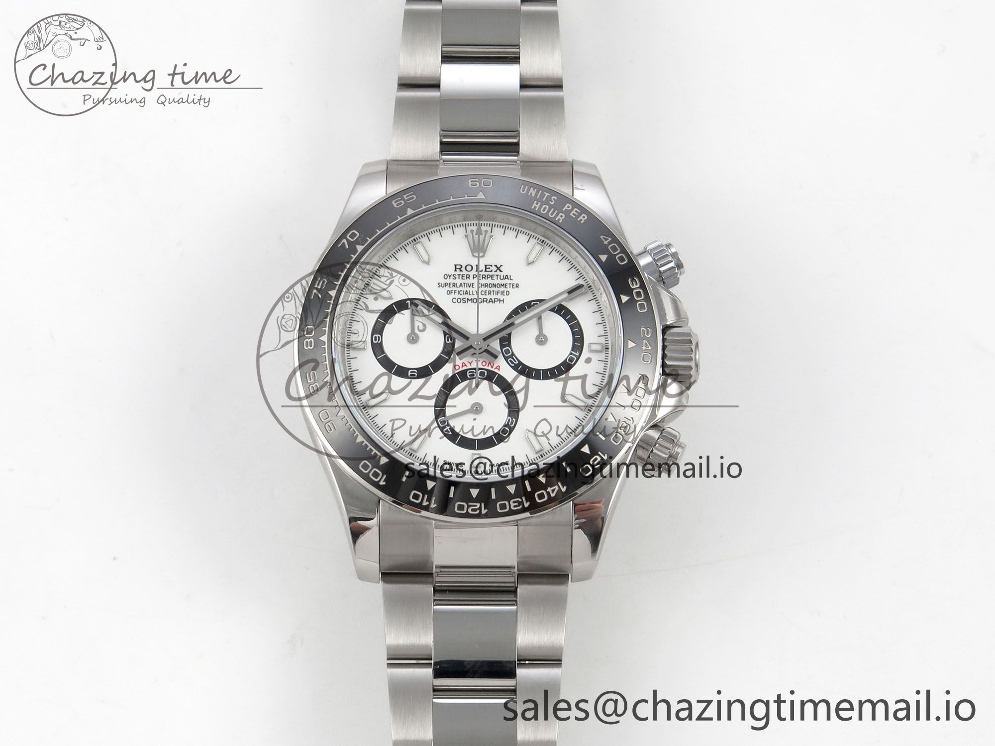 Daytona 126500 UFO 1:1 Best Edition 904L Steel White Dial on SS